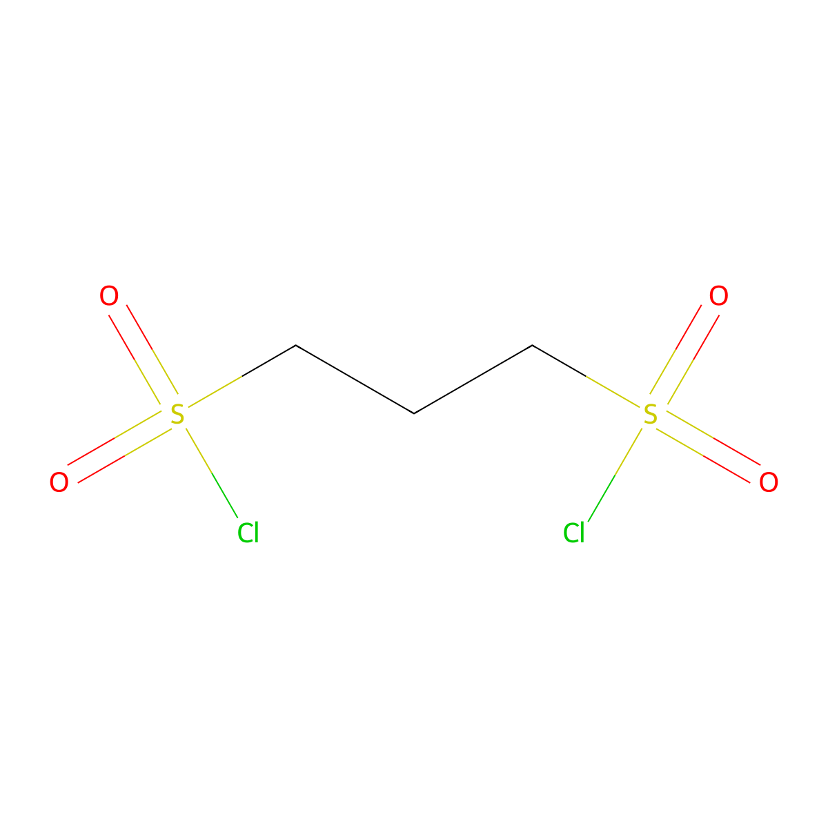 1,3-Propanedisulfonyl chloride molecular structure, CAS 20686-91-3