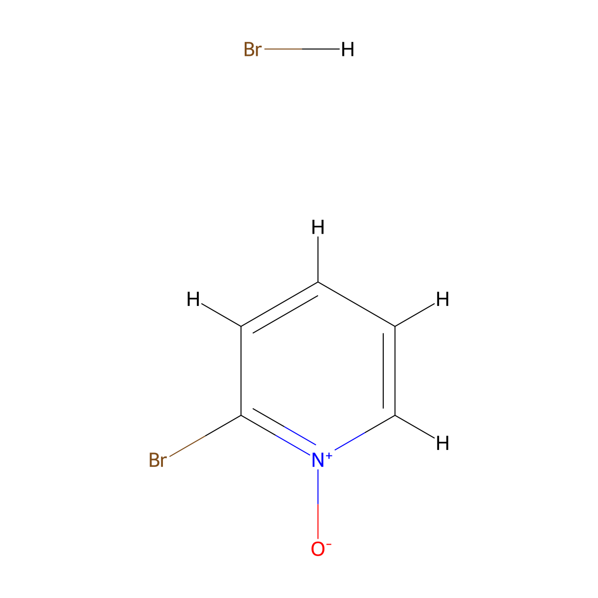2-Bromopyridine N-oxide hydrobromide molecular structure, CAS 206860-49-3