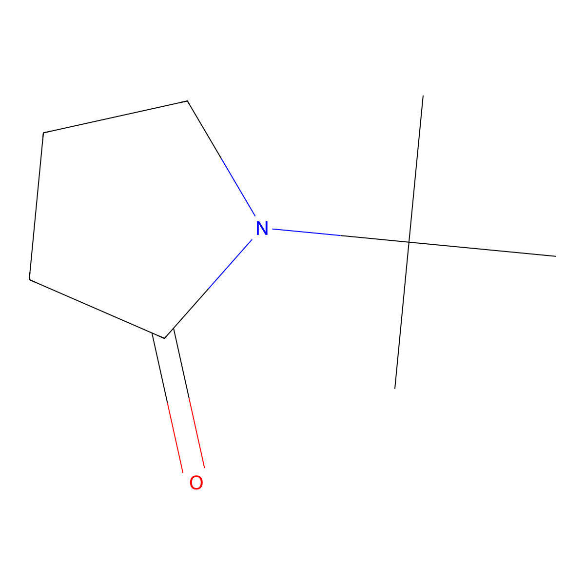 N-tert-Butyl-2-pyrrolidone molecular structure, CAS 20687-53-0