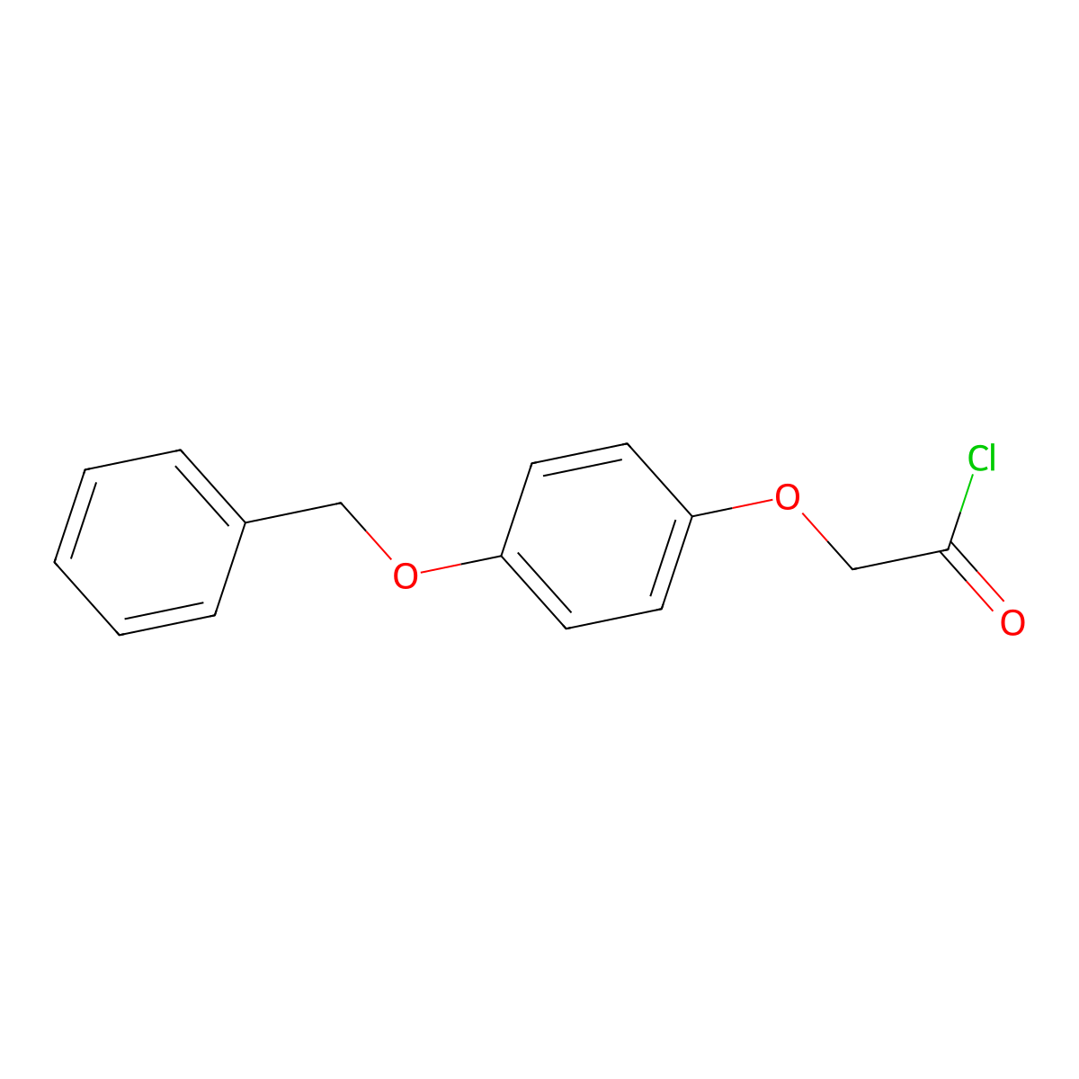 2-[4-(Phenylmethoxy)phenoxy]acetyl chloride molecular structure, CAS 206872-00-6
