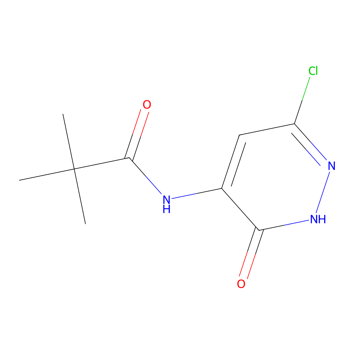 N-(6-Chloro-3-oxo-2,3-dihydropyridazin-4-YL)pivalamide molecular structure, CAS 2068724-48-9