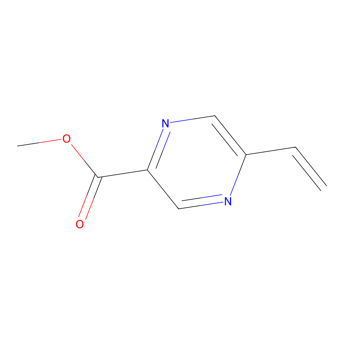 Methyl 5-vinylpyrazine-2-carboxylate molecular structure, CAS 2068726-61-2