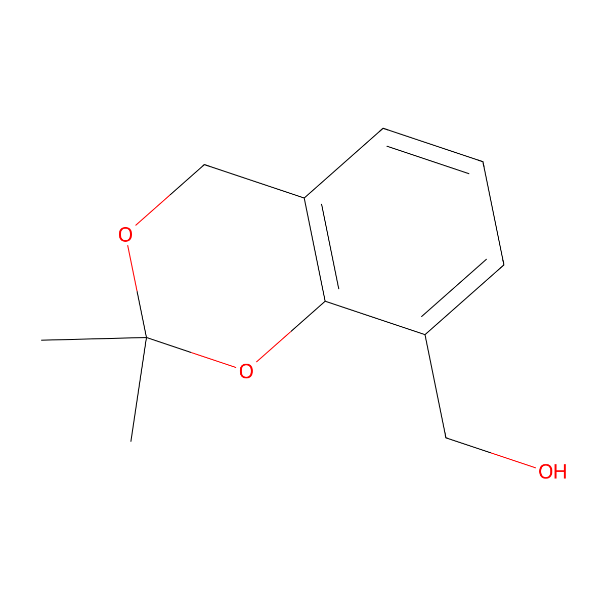 (2,2-Dimethyl-2,4-dihydro-1,3-benzodioxin-8-yl)methanol molecular structure, CAS 206879-71-2