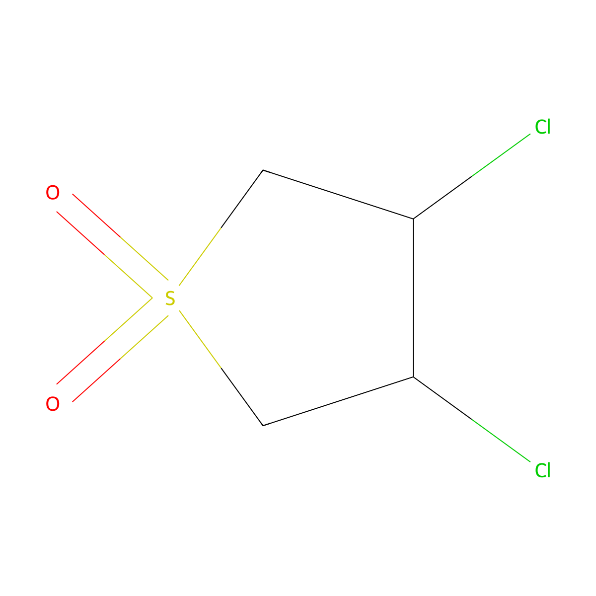 (3S,4S)-3,4-dichlorothiolane 1,1-dioxide molecular structure, CAS 20688-41-9
