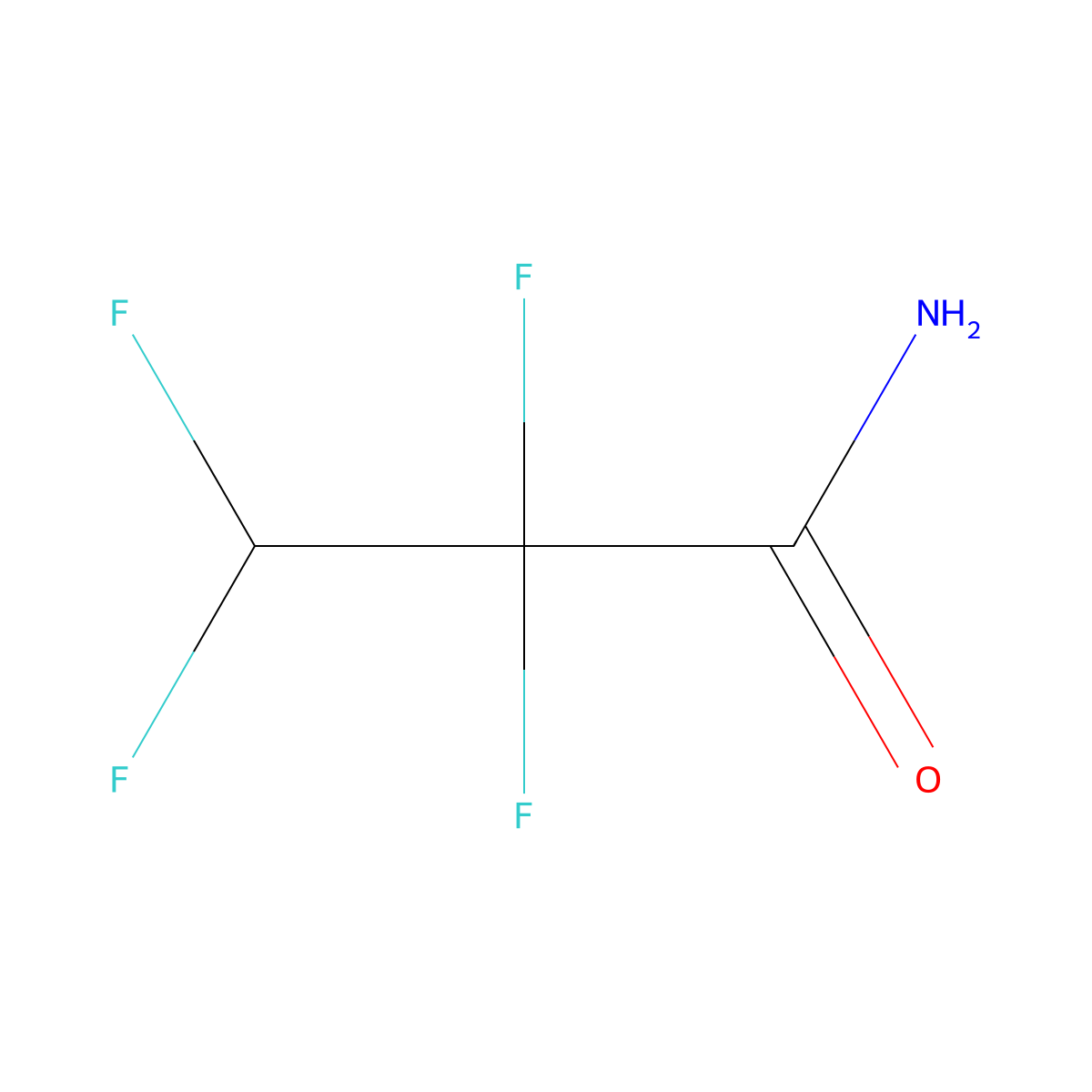 2,2,3,3-Tetrafluoro-propionamide molecular structure, CAS 2069-86-5