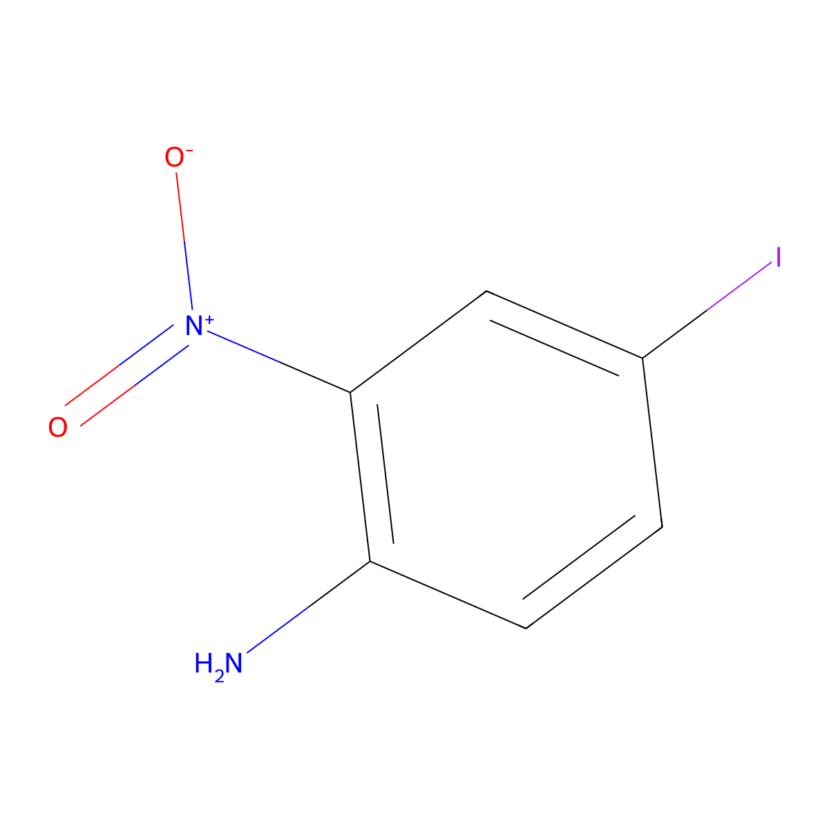4-Iodo-2-nitroaniline molecular structure, CAS 20691-72-9