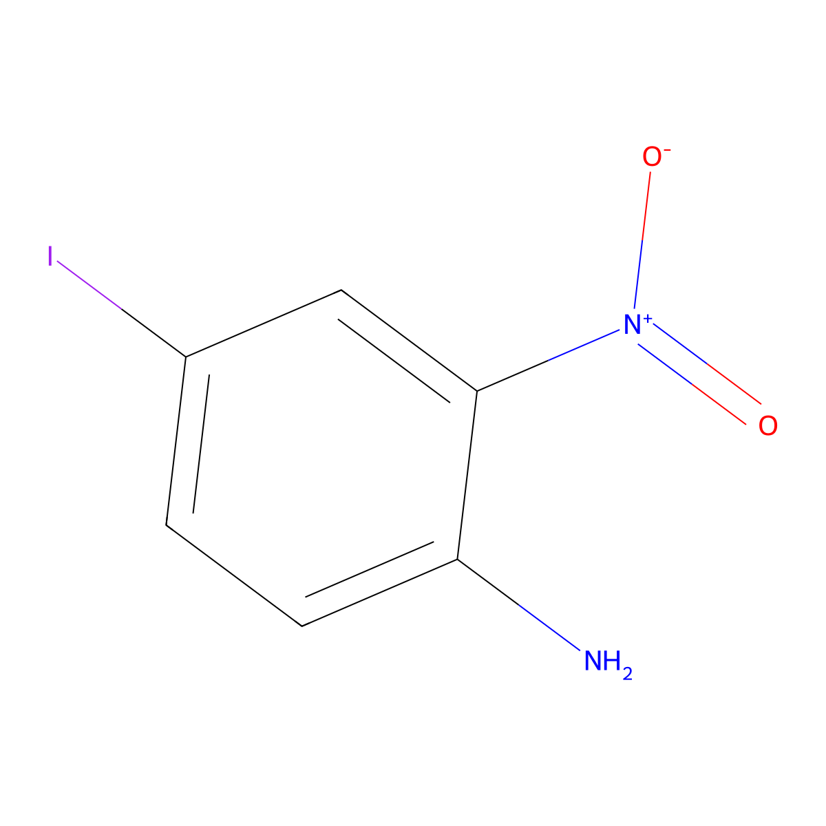 4-Iodo-2-nitroaniline molecular structure, CAS 20691-72-9