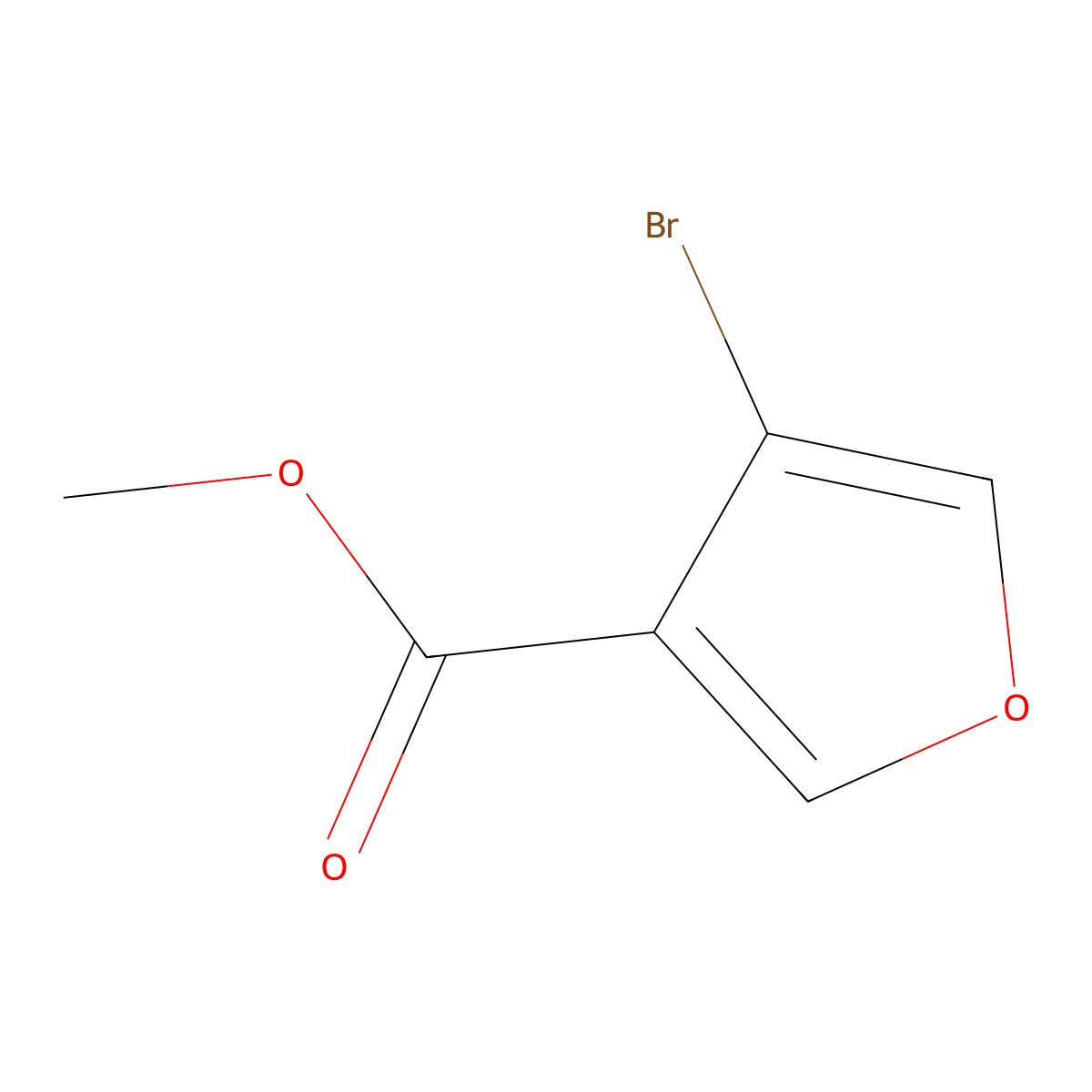 Methyl 4-bromofuran-3-carboxylate molecular structure, CAS 2069255-21-4