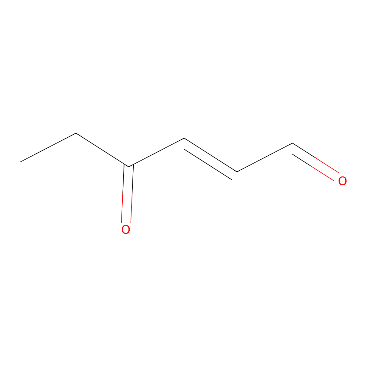 4-Oxo-2-hexenal molecular structure, CAS 20697-55-6