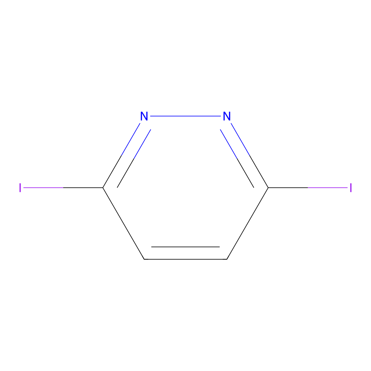 3,6-Diiodopyridazine molecular structure, CAS 20698-04-8