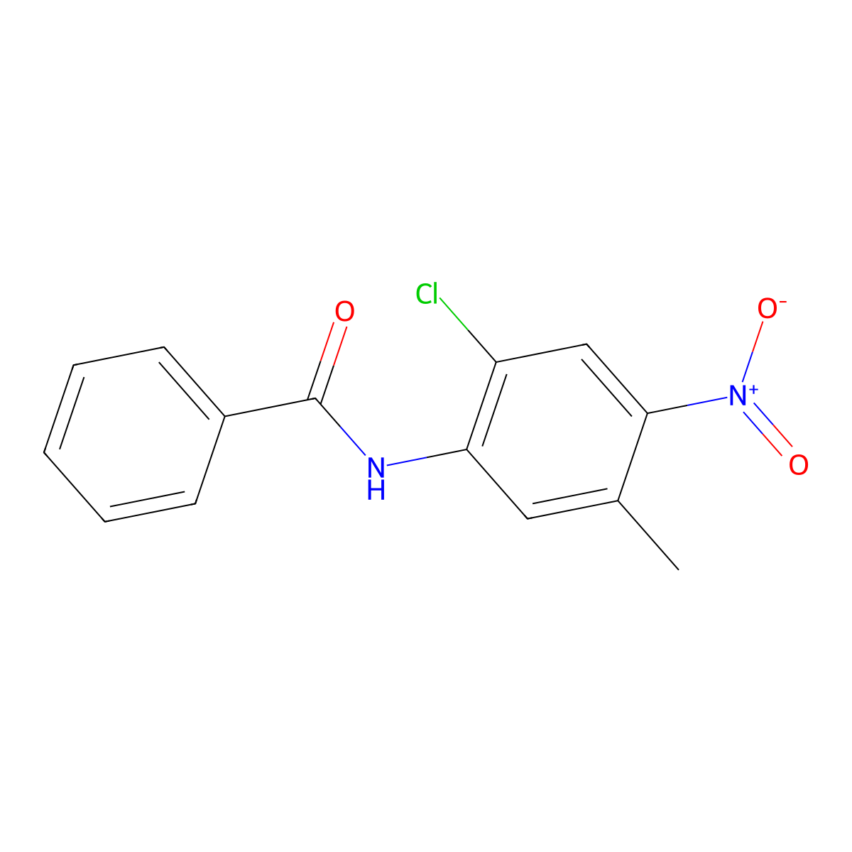 N-(2-chloro-5-methyl-4-nitrophenyl)benzamide molecular structure, CAS 206986-83-6