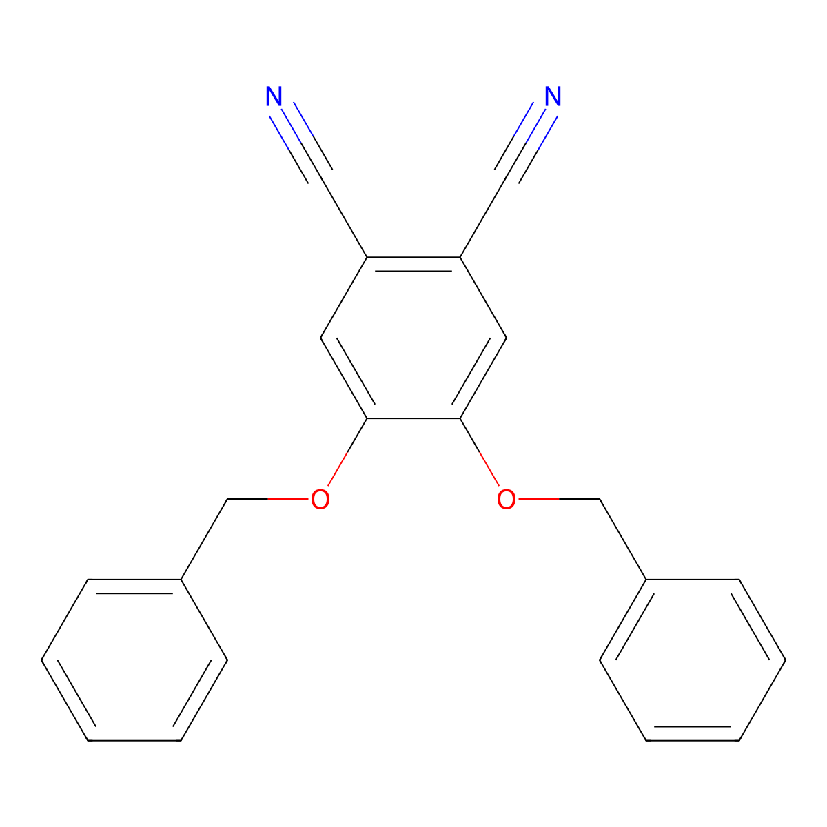 4,5-Bis(benzyloxy)phthalonitrile molecular structure, CAS 206995-45-1