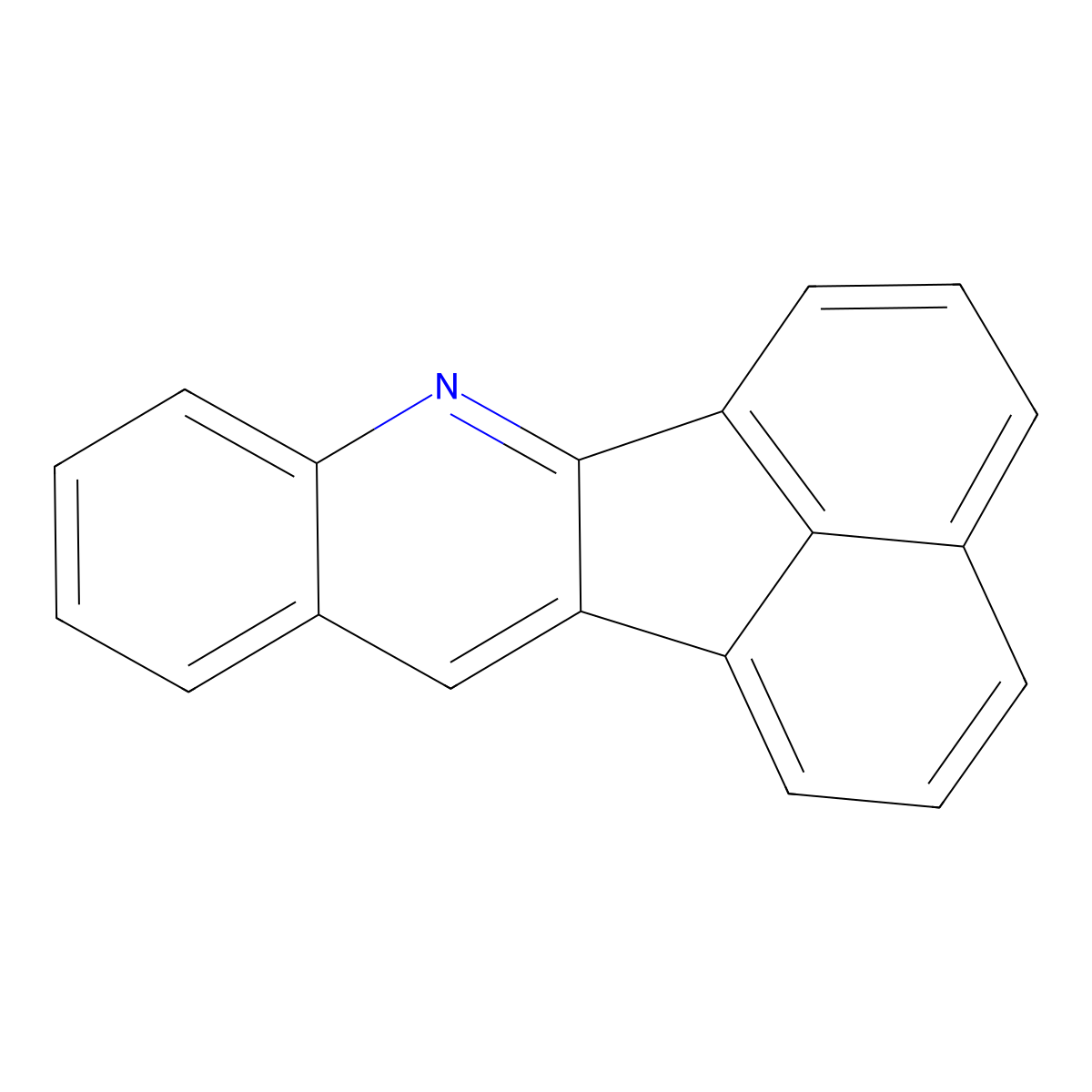Acenaphtho(1,2-b)quinoline molecular structure, CAS 207-09-0