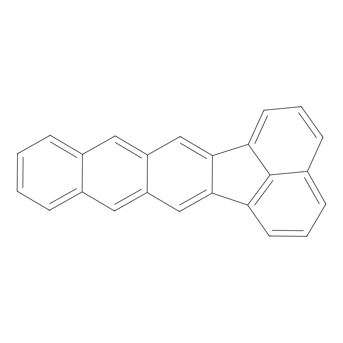 Naphtho[2,3-k]fluoranthene molecular structure, CAS 207-18-1
