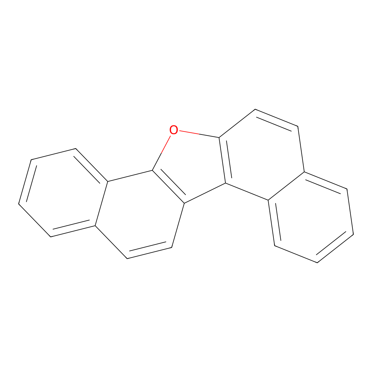 Dinaphtho(1,2-b:1',2'-d)furan molecular structure, CAS 207-93-2