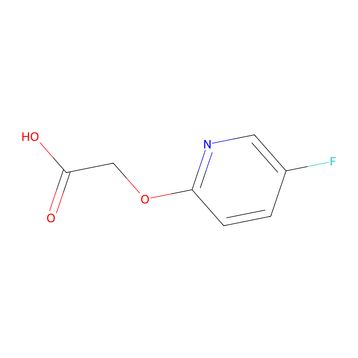 2-(5-Fluoropyridin-2-yl)oxyacetic acid molecular structure, CAS 2070-42-0