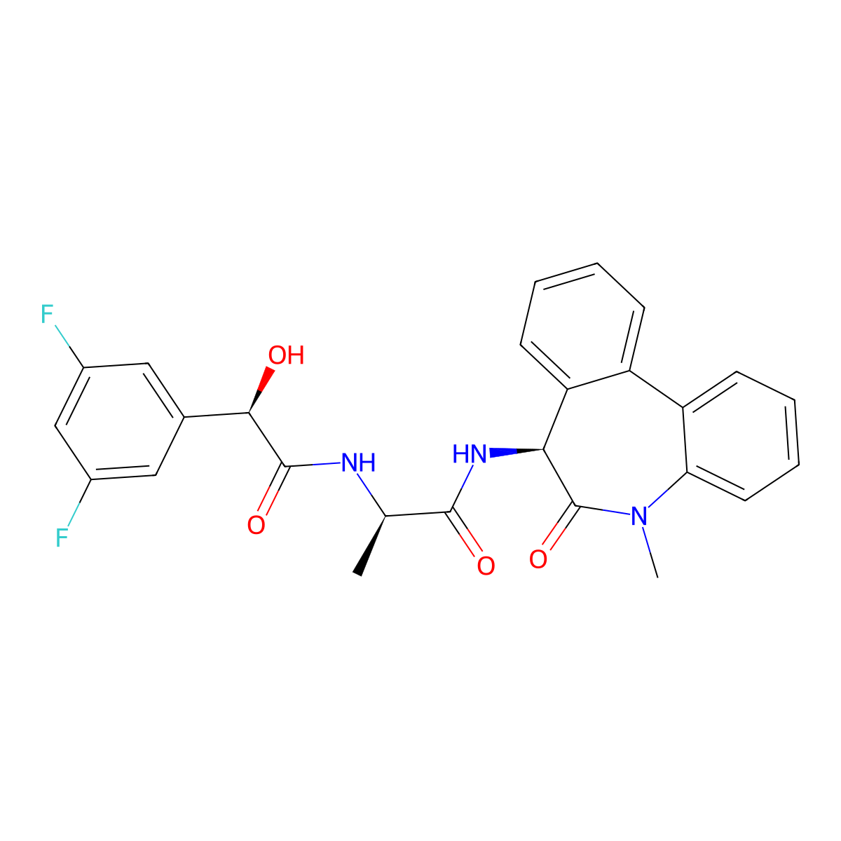 LY-411575 (isomer 3) molecular structure, CAS 2070009-28-6