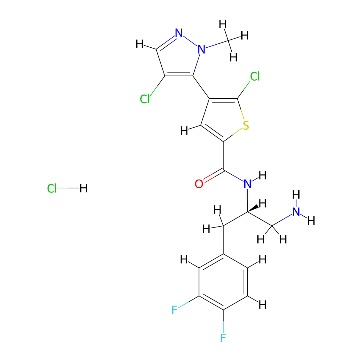 GSK2110183 hydrochloride molecular structure, CAS 2070009-64-0