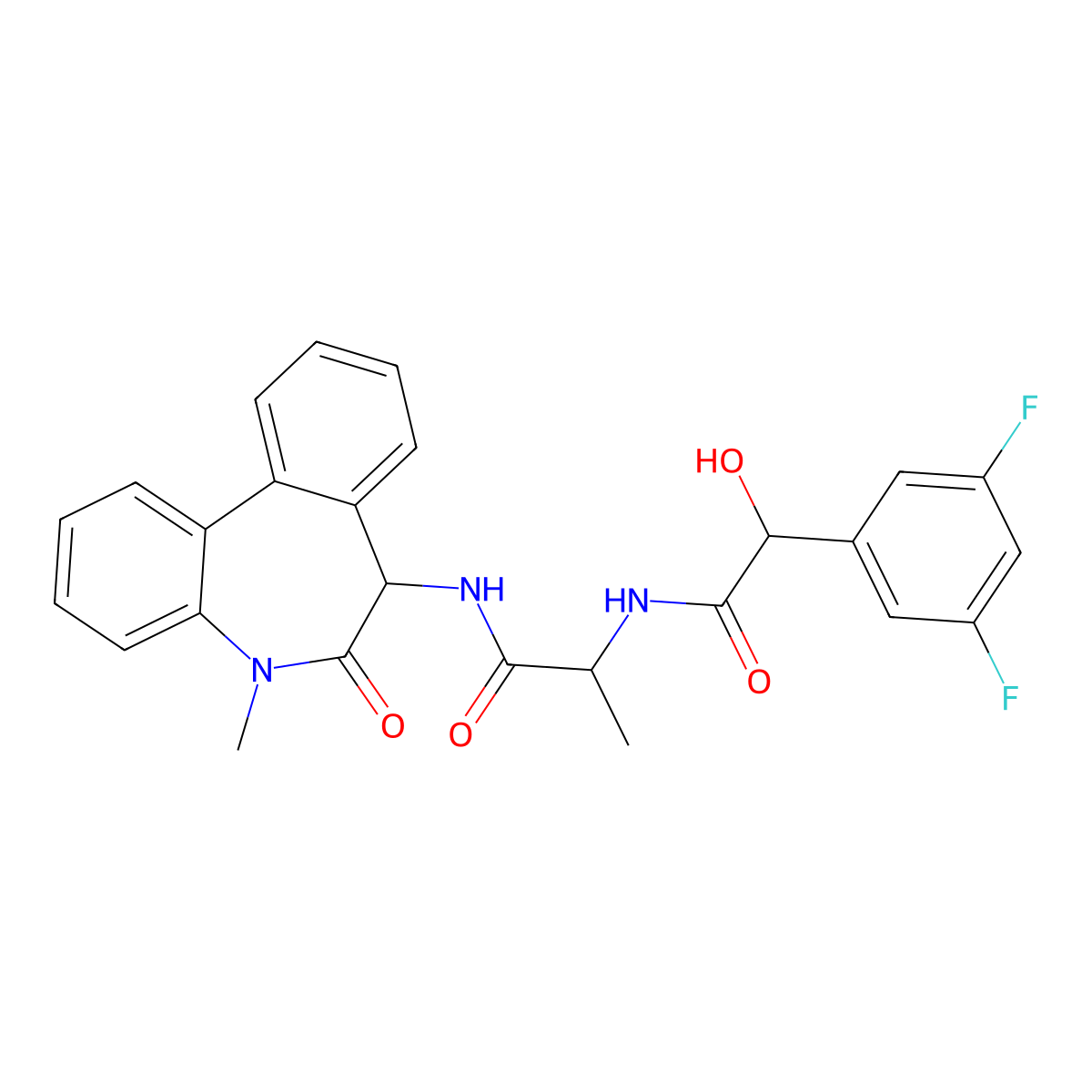 LY-411575 (isomer 2) molecular structure, CAS 2070009-70-8