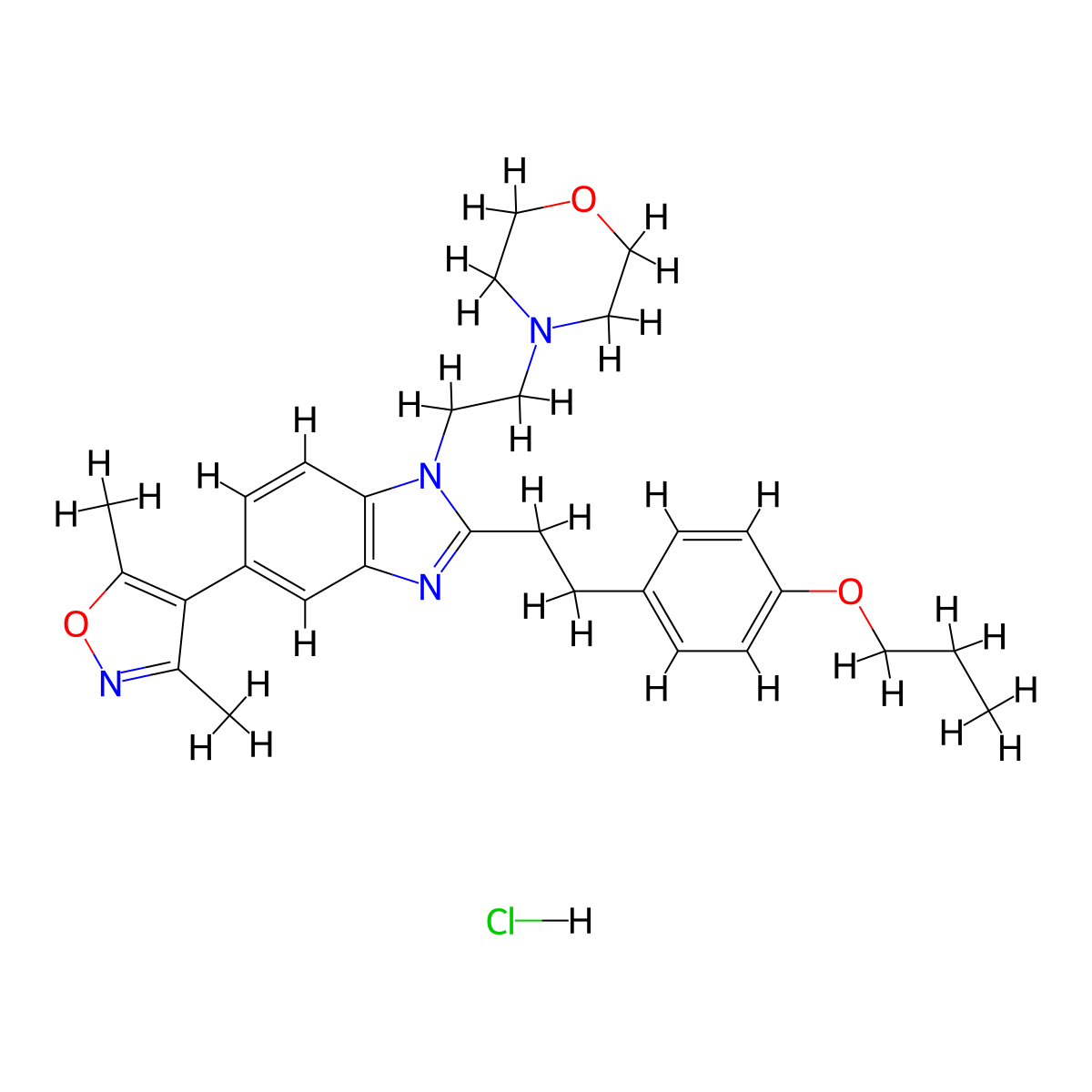 PF-CBP1 HCl molecular structure, CAS 2070014-93-4
