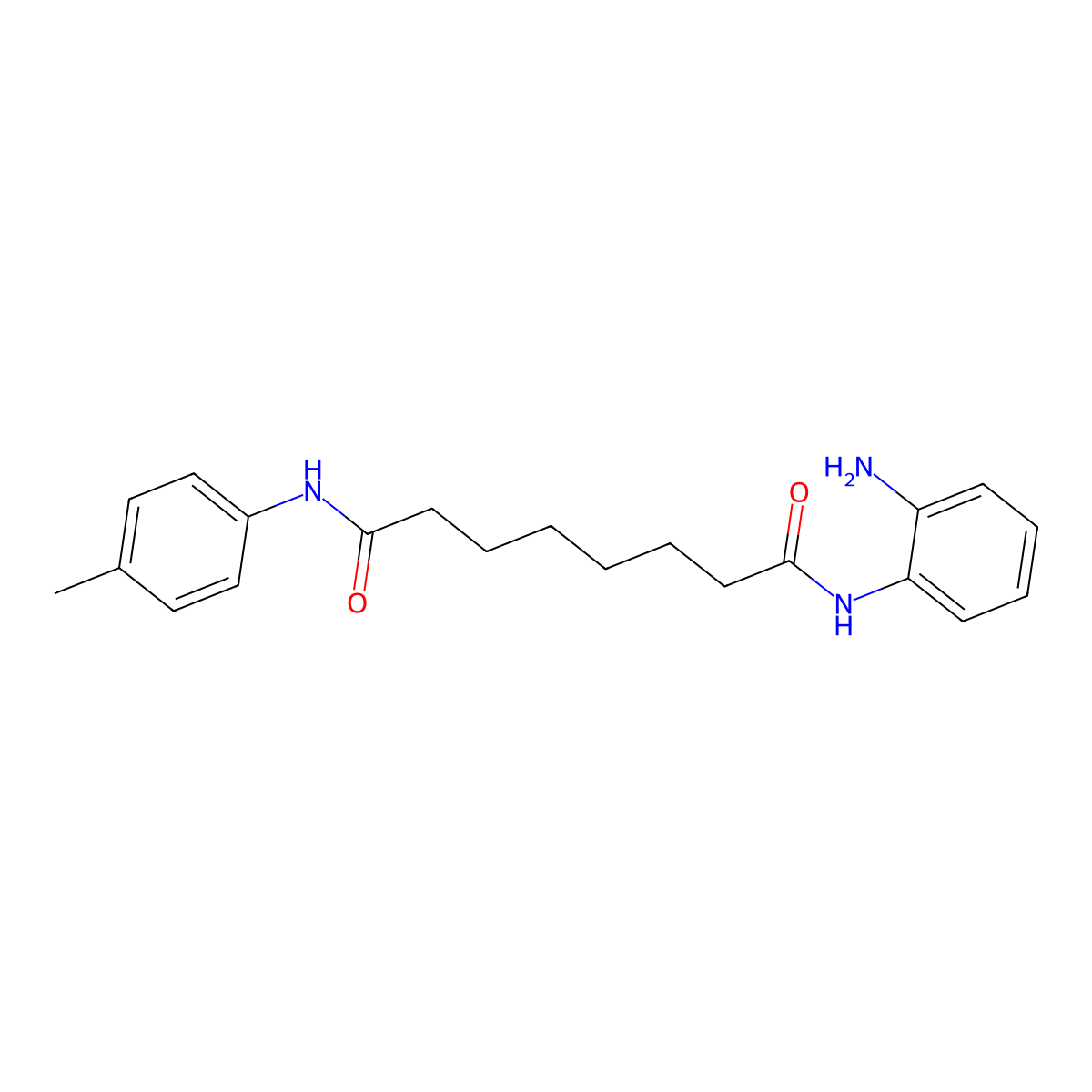 N'-(2-aminophenyl)-N-(4-methylphenyl)octanediamide molecular structure, CAS 2070015-24-4