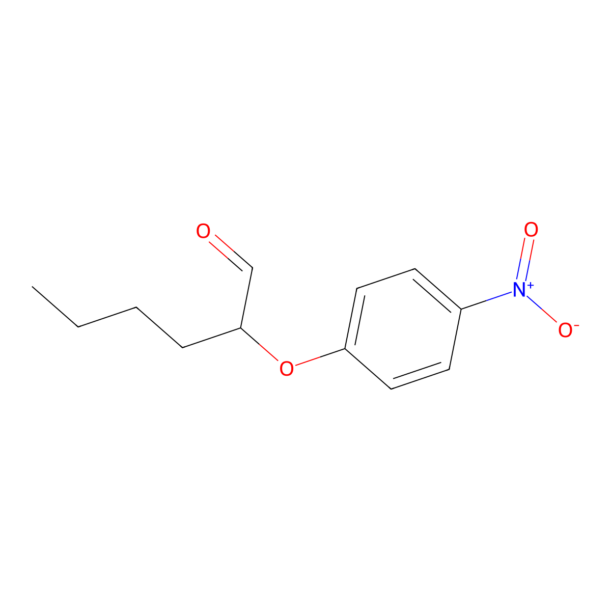2-(4-Nitrophenoxy)hexanal molecular structure, CAS 2070015-33-5