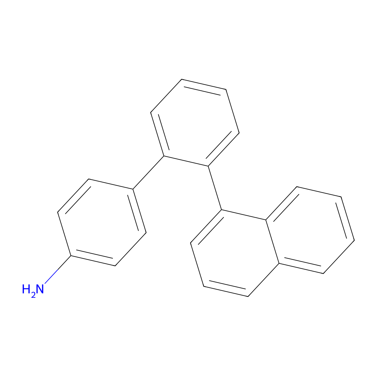 4-(2-Naphthalen-1-ylphenyl)aniline molecular structure, CAS 2070833-08-6
