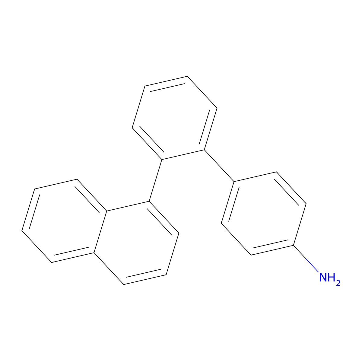 4-(2-Naphthalen-1-ylphenyl)aniline molecular structure, CAS 2070833-08-6