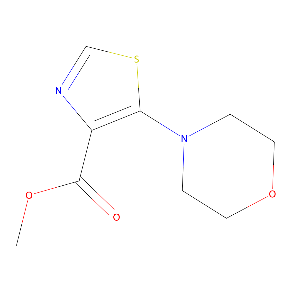 Methyl 5-morpholinothiazole-4-carboxylate molecular structure, CAS 2070857-23-5