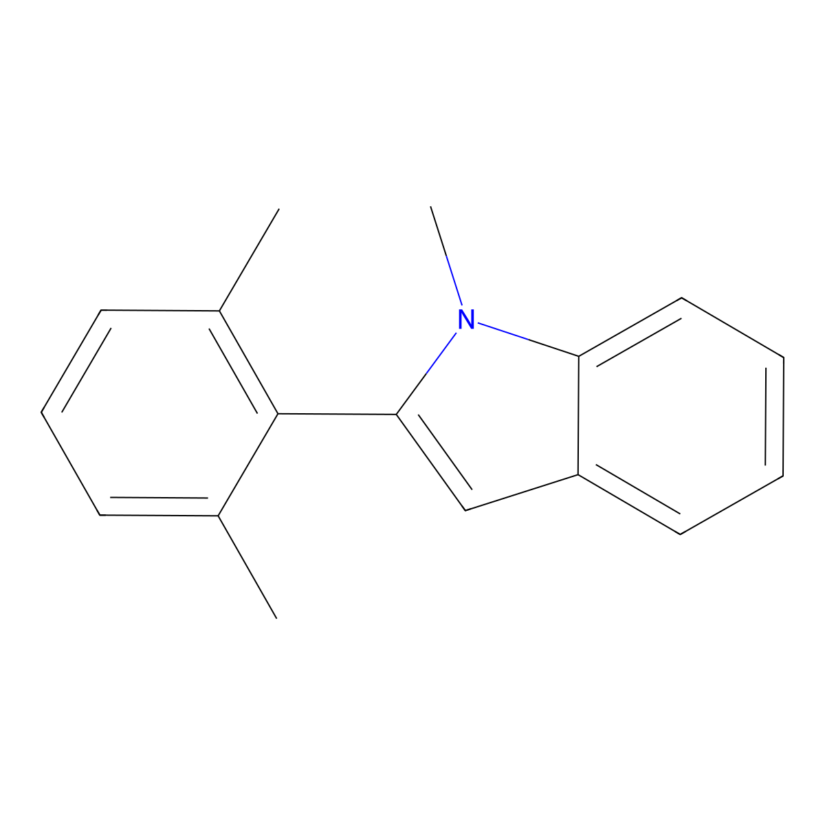 2-(2,6-Dimethylphenyl)-1-methyl-1H-indole molecular structure, CAS 2070860-64-7