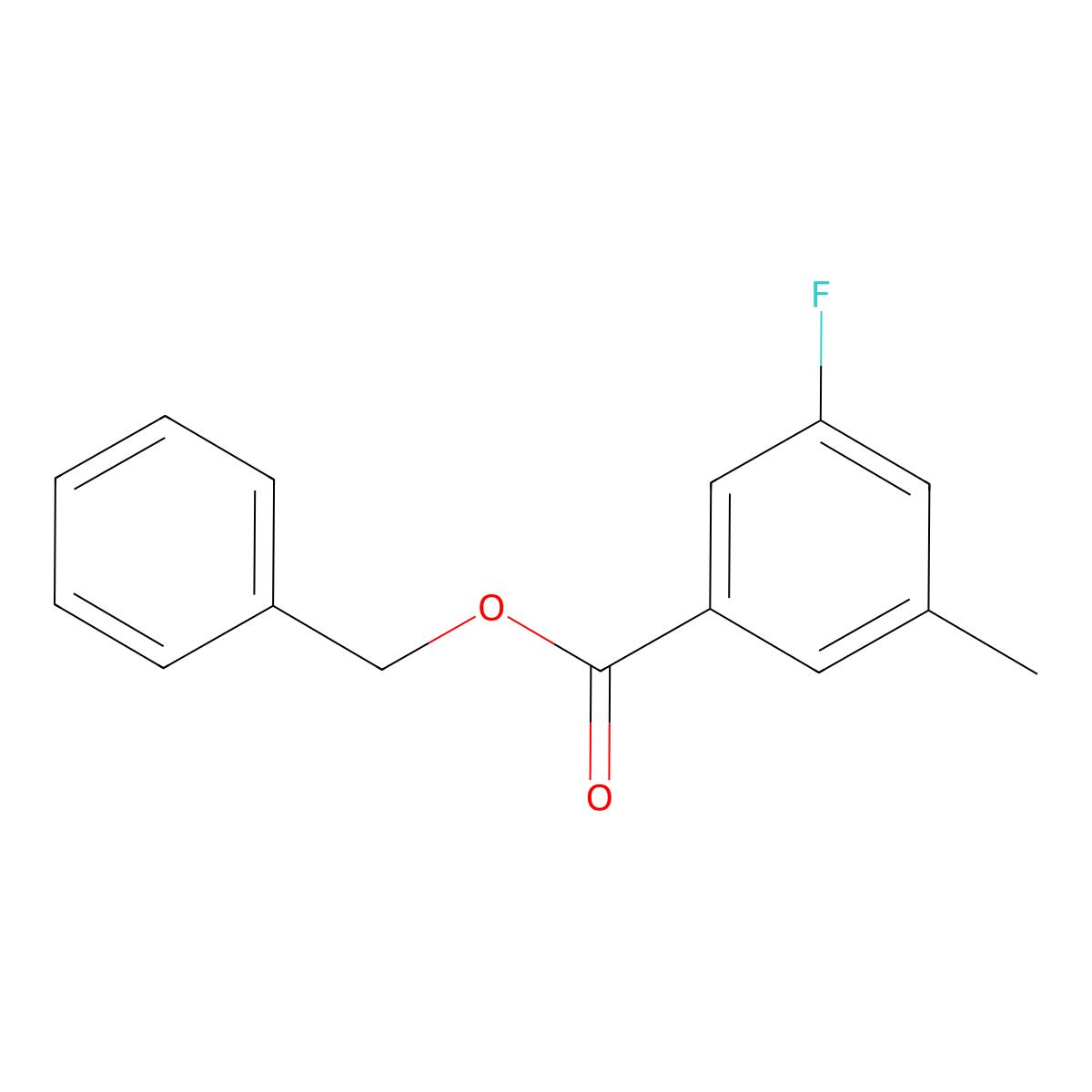 Benzyl 3-fluoro-5-methylbenzoate molecular structure, CAS 2070896-26-1
