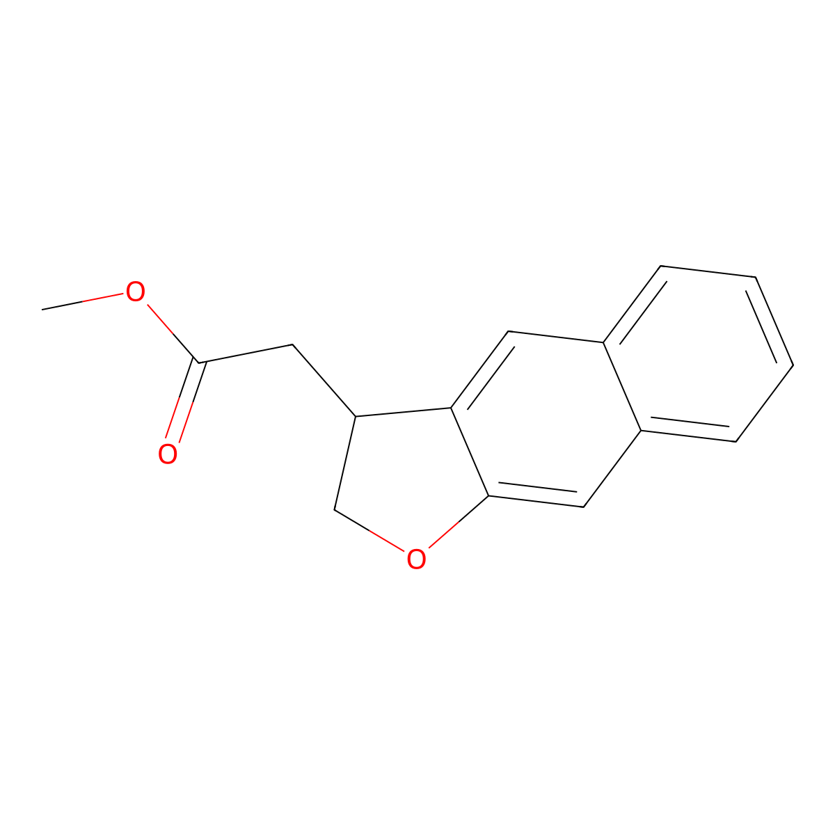 Methyl 2,3-Dihydronaphtho[2,3-b]furan-3-acetate molecular structure, CAS 2070896-32-9
