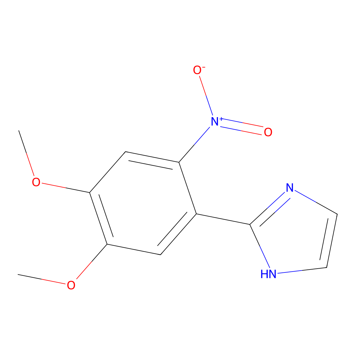 2-(4,5-Dimethoxy-2-nitrophenyl)imidazole molecular structure, CAS 2070896-33-0