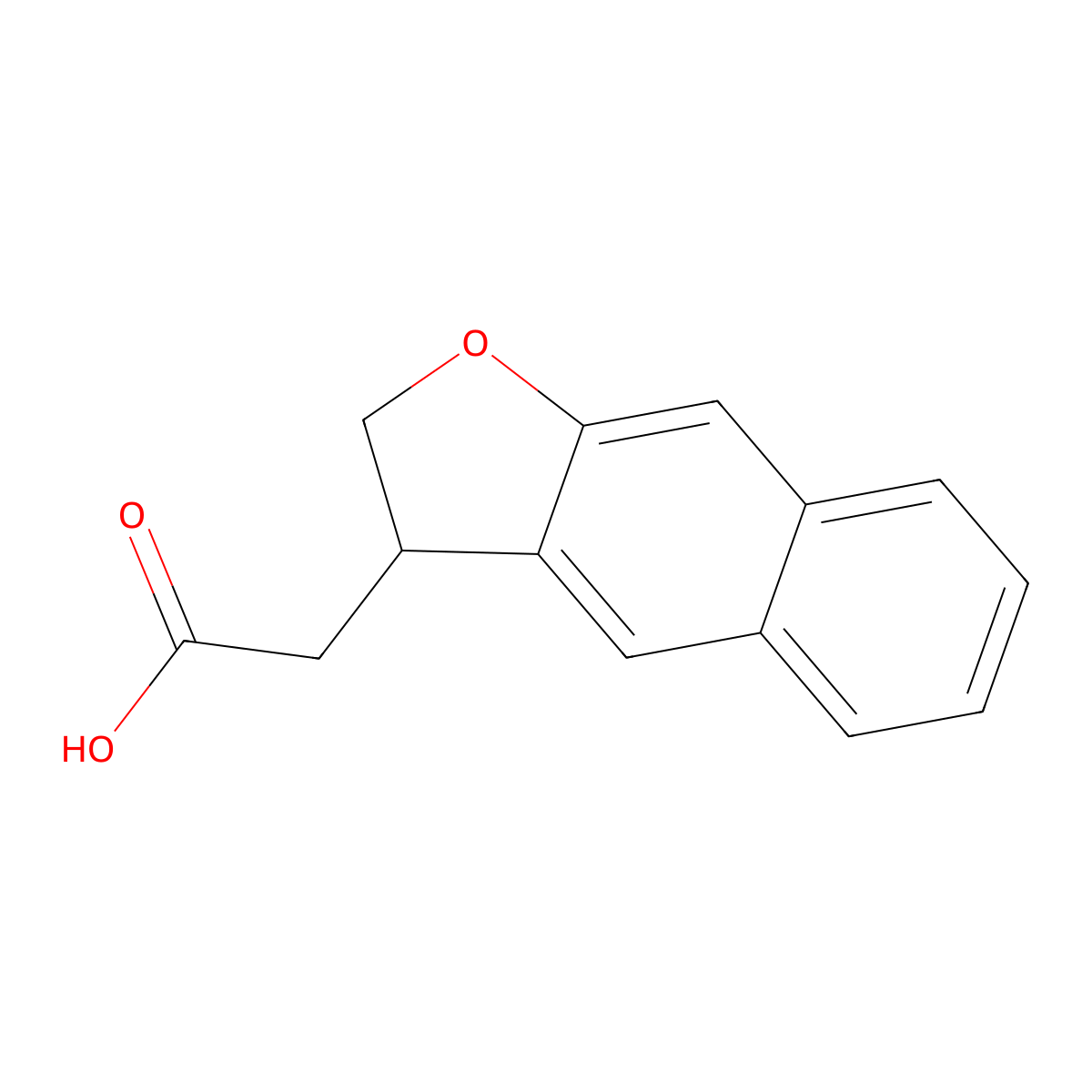 2,3-Dihydronaphtho[2,3-b]furan-3-acetic Acid molecular structure, CAS 2070896-40-9