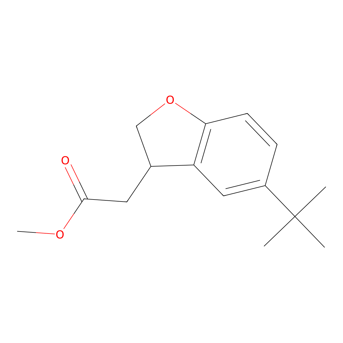 Methyl 5-(tert-Butyl)-2,3-dihydrobenzofuran-3-acetate molecular structure, CAS 2070896-43-2