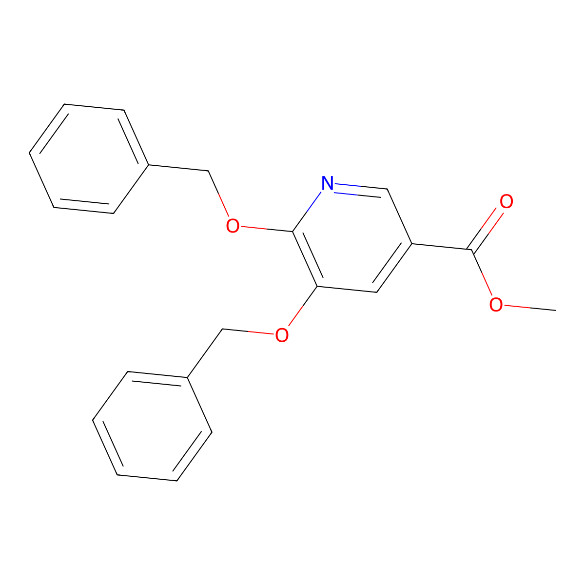 Methyl 5,6-Bis(benzyloxy)nicotinate molecular structure, CAS 2070896-62-5