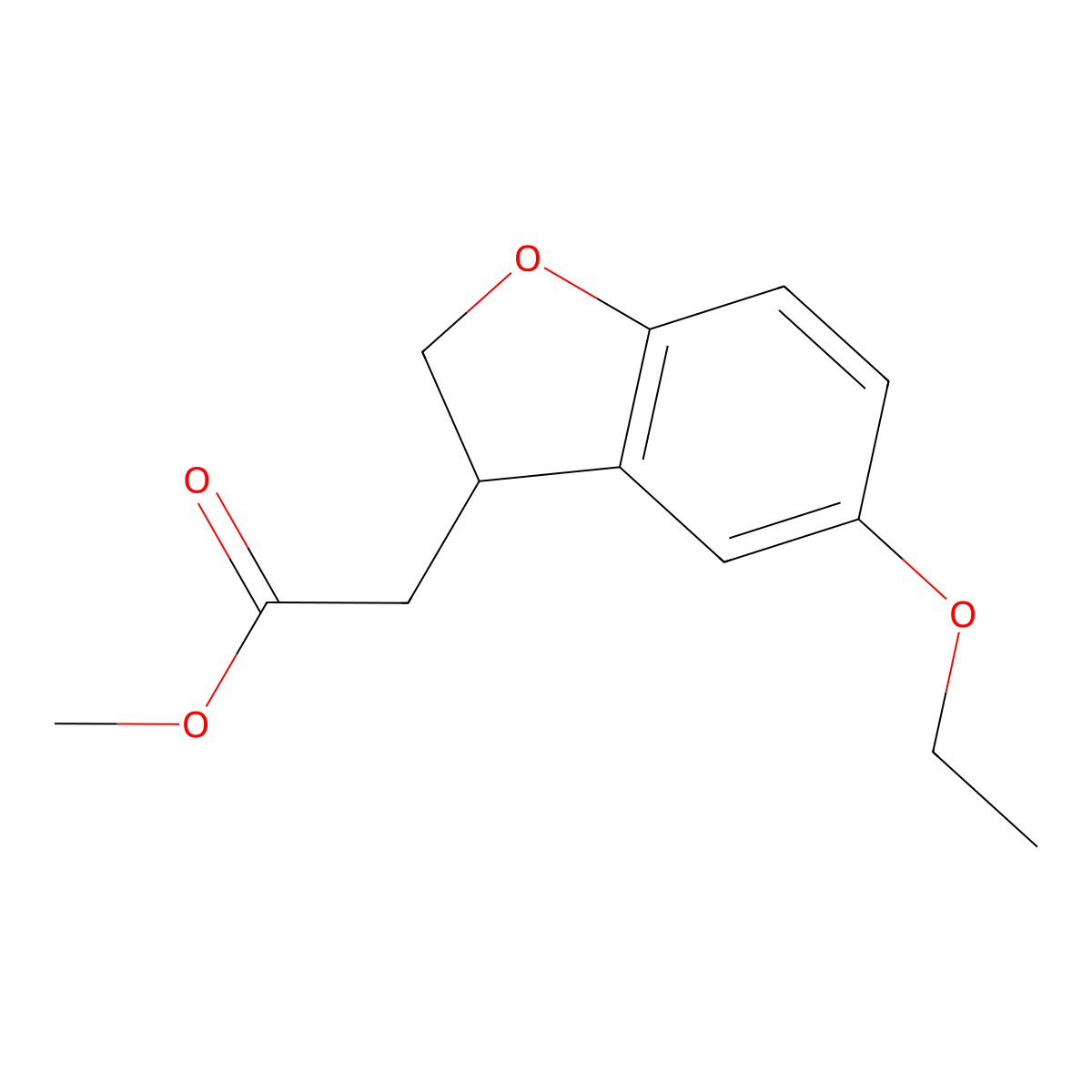 Methyl 5-Ethoxy-2,3-dihydrobenzofuran-3-acetate molecular structure, CAS 2070896-63-6