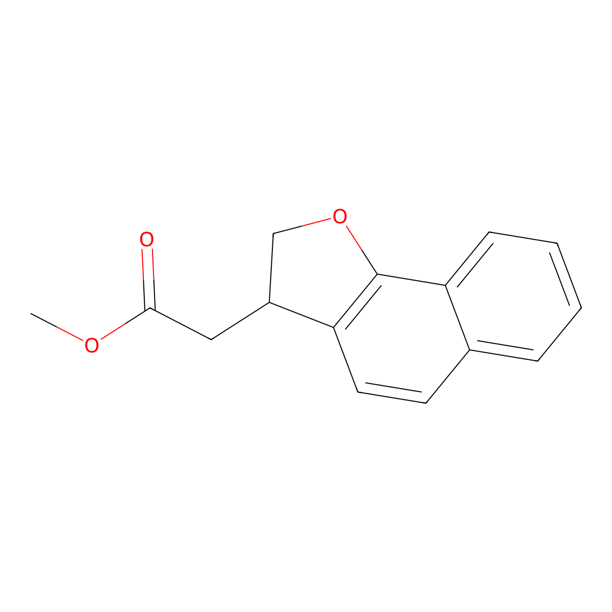 Methyl 2,3-Dihydronaphtho[1,2-b]furan-3-acetate molecular structure, CAS 2070896-68-1