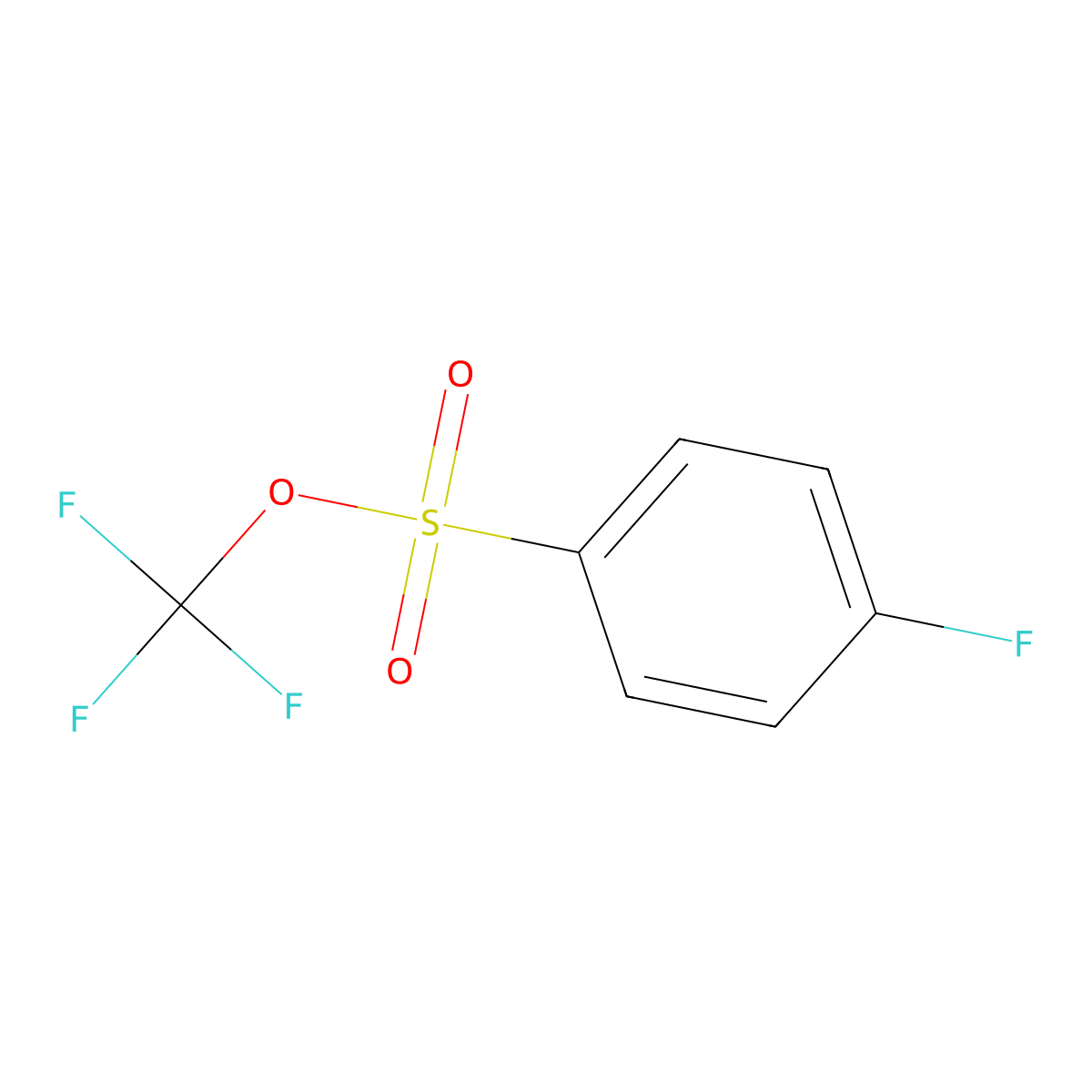 Trifluoromethyl 4-fluorobenzenesulfonate molecular structure, CAS 2070902-77-9