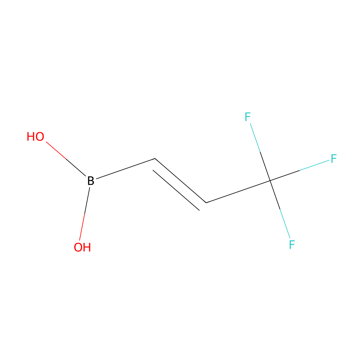 3,3,3-Trifluoroprop-1-enylboronic acid molecular structure, CAS 2070921-72-9
