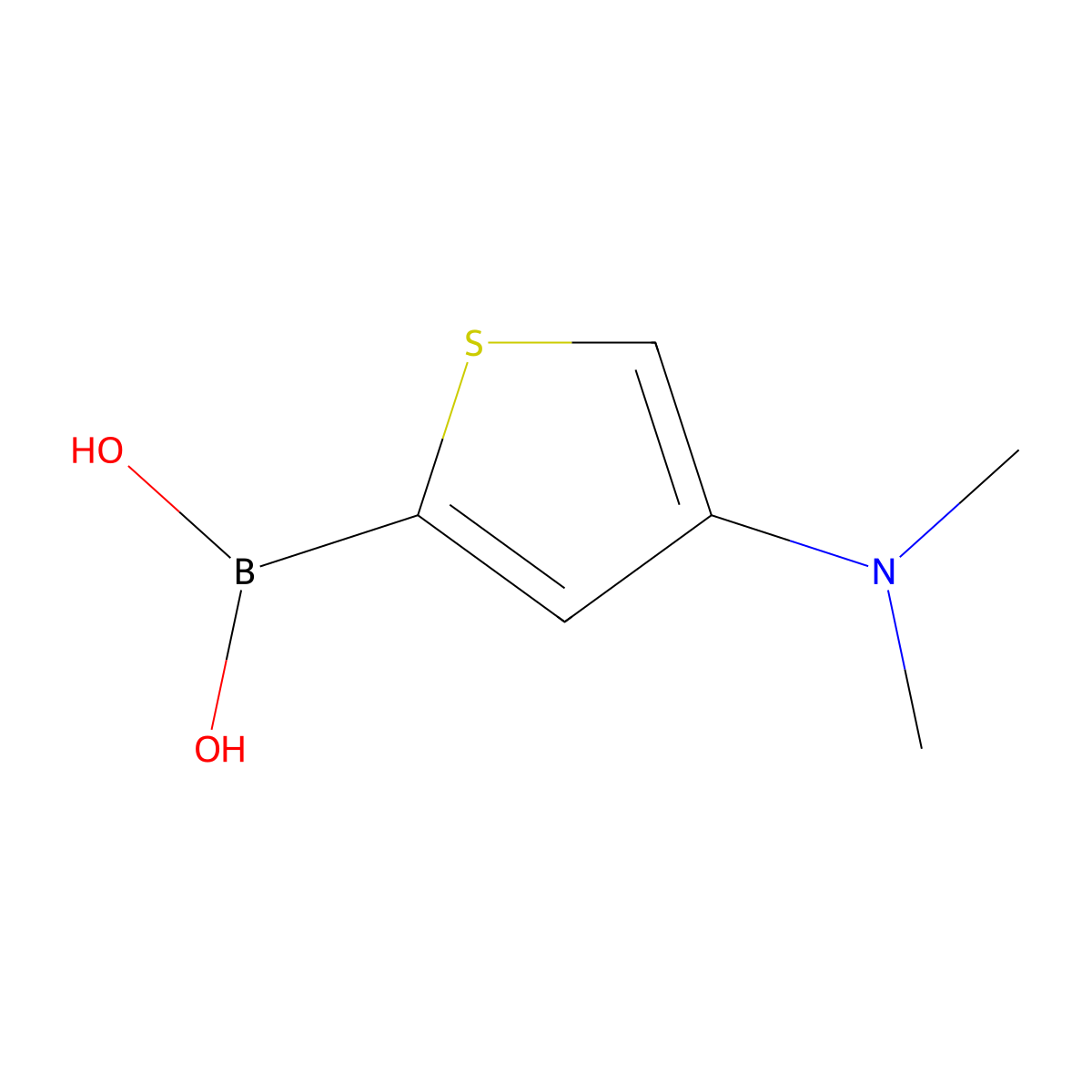 (4-(Dimethylamino)thiophen-2-yl)boronic acid molecular structure, CAS 2070922-20-0