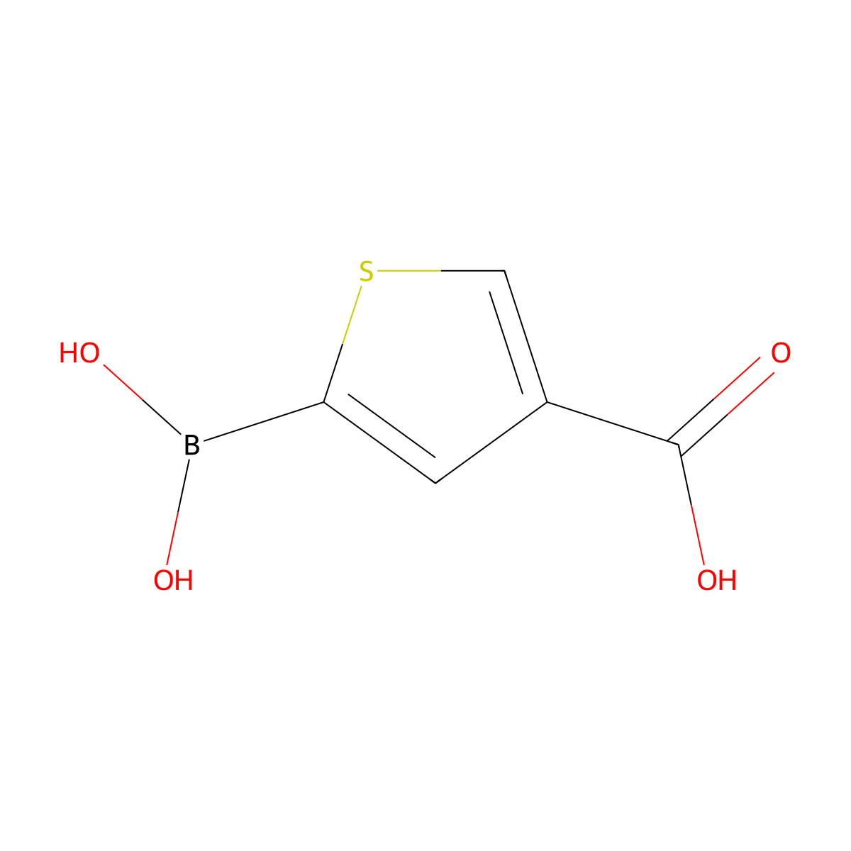 5-Boronothiophene-3-carboxylic acid molecular structure, CAS 2070922-37-9
