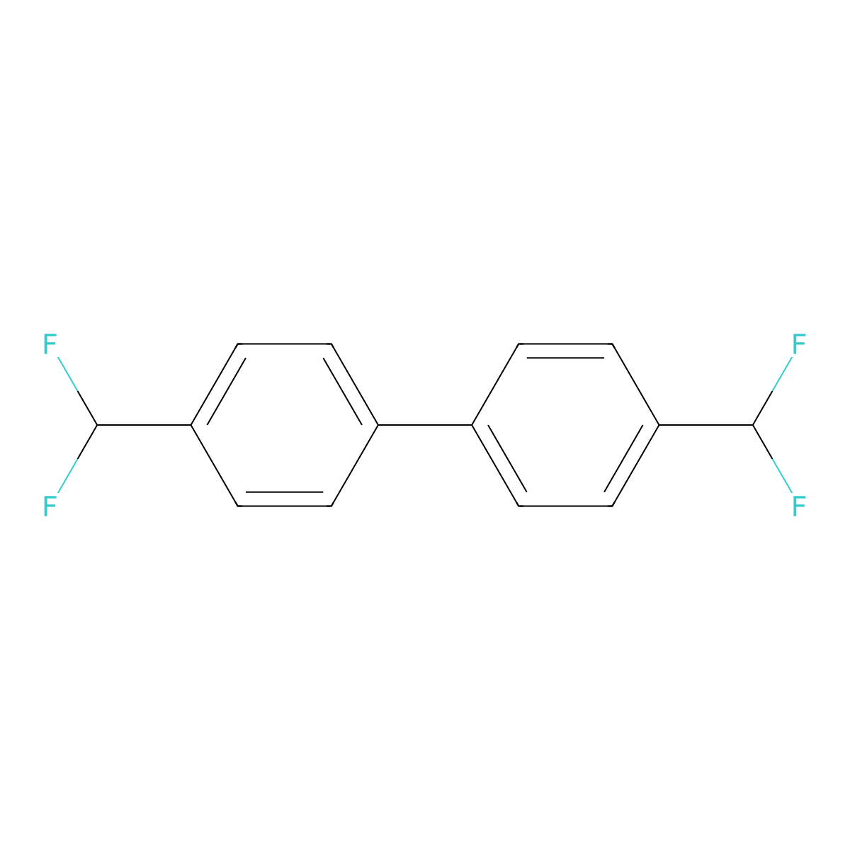 4,4'-Bis(difluoromethyl)-1,1'-biphenyl molecular structure, CAS 2070939-21-6