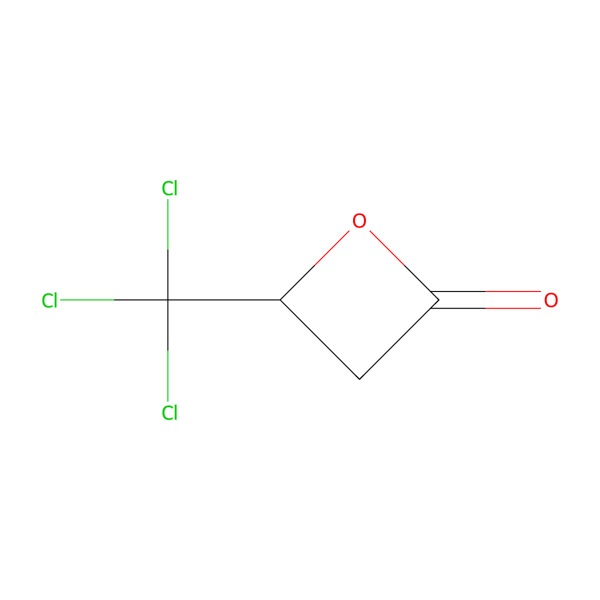4-(Trichloromethyl)-2-oxetanone molecular structure, CAS 20710-33-2
