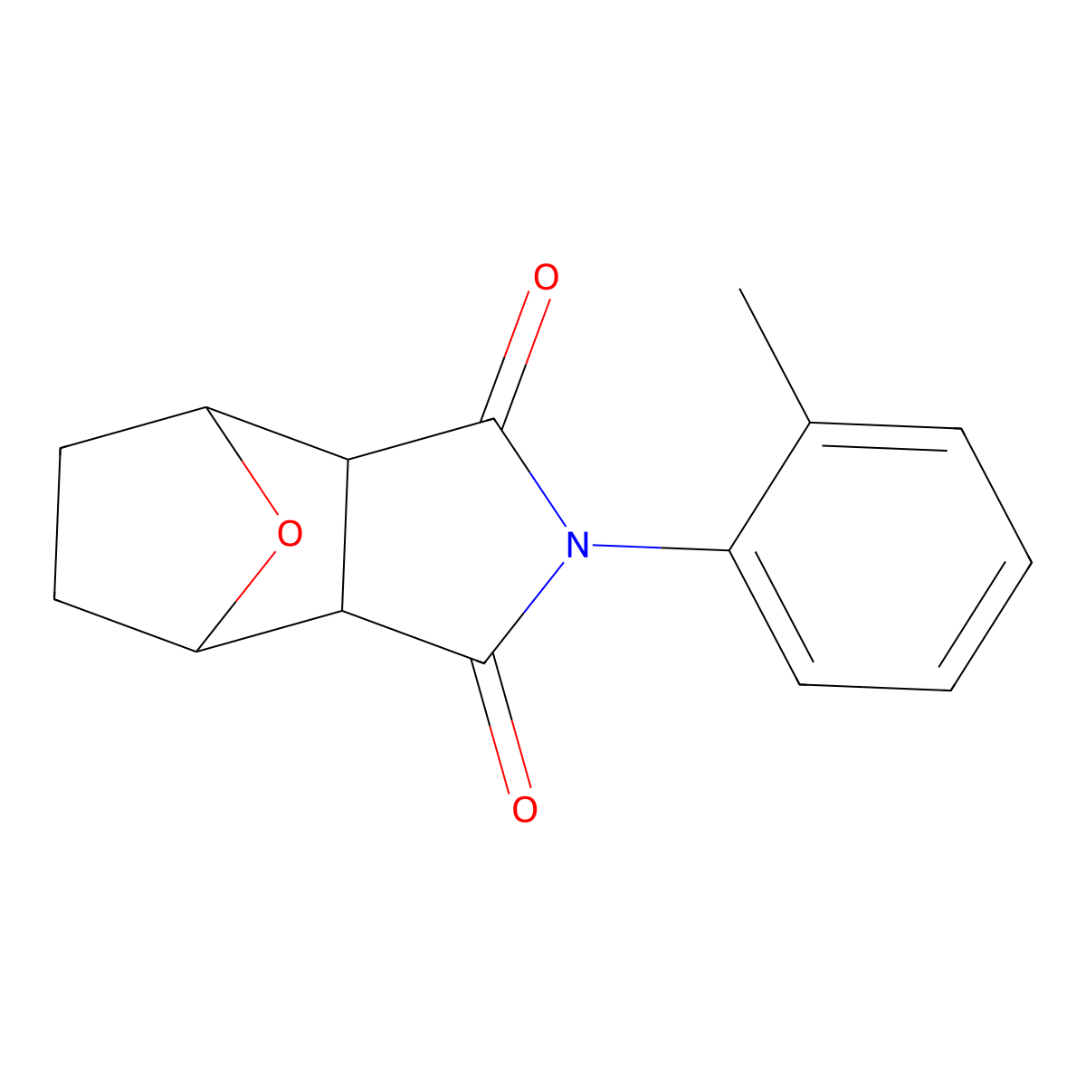 2-(2-Methylphenyl)hexahydro-1H-4,7-epoxyisoindole-1,3(2H)-dione molecular structure, CAS 20711-78-8