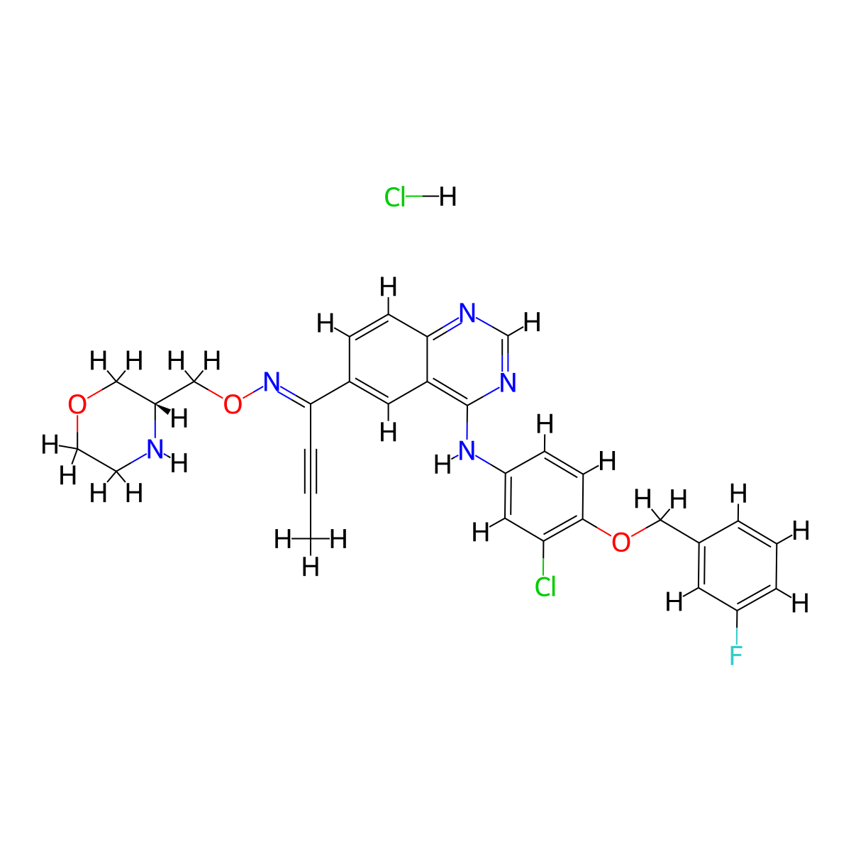 Epertinib hydrochloride molecular structure, CAS 2071195-74-7