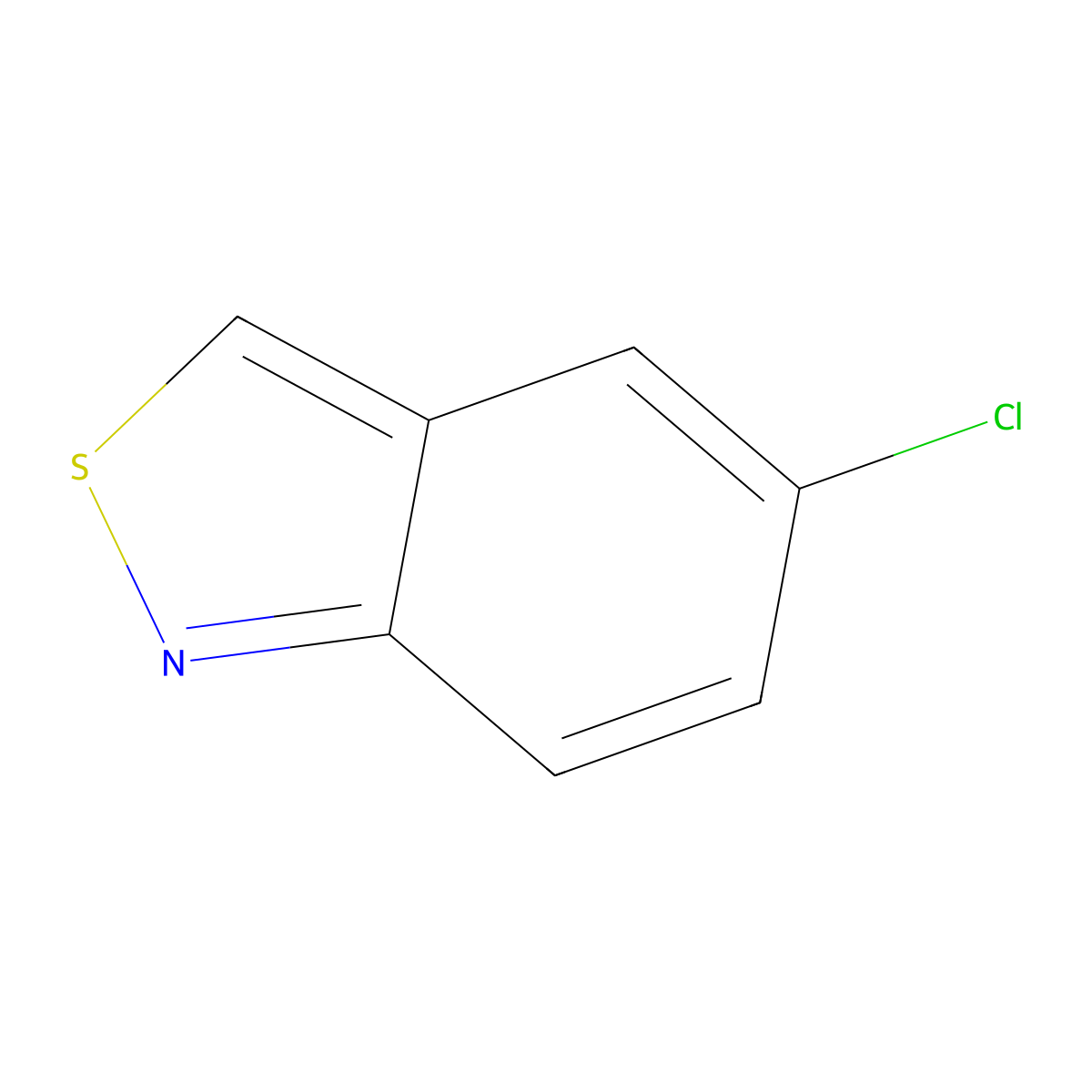 5-Chloro-2,1-benzothiazole molecular structure, CAS 20712-05-4