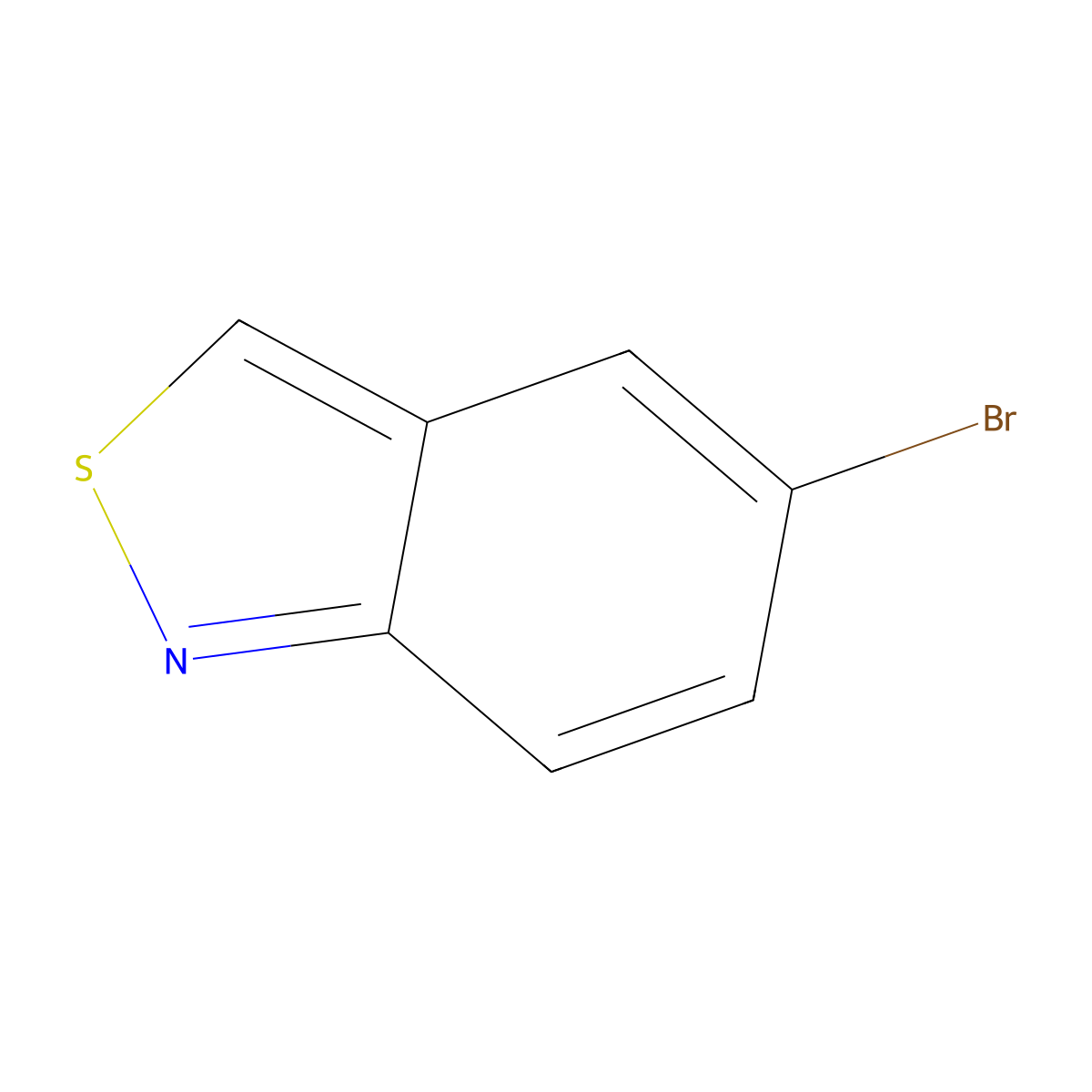 5-Bromo-2,1-benzothiazole molecular structure, CAS 20712-07-6