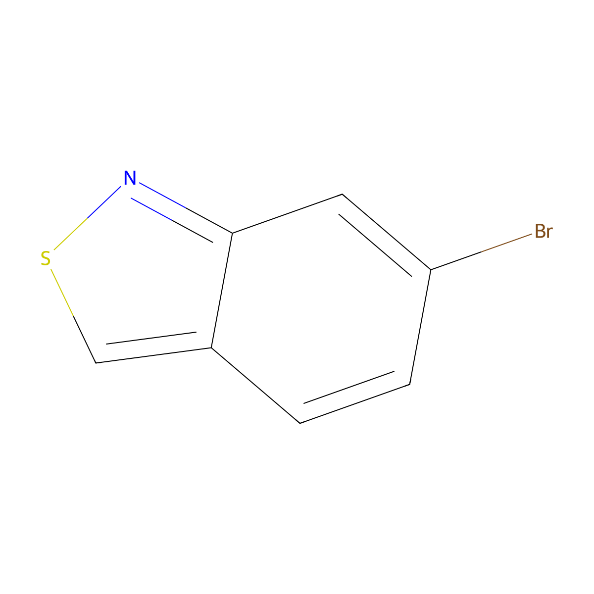 6-Bromo-2,1-benzothiazole molecular structure, CAS 20712-08-7