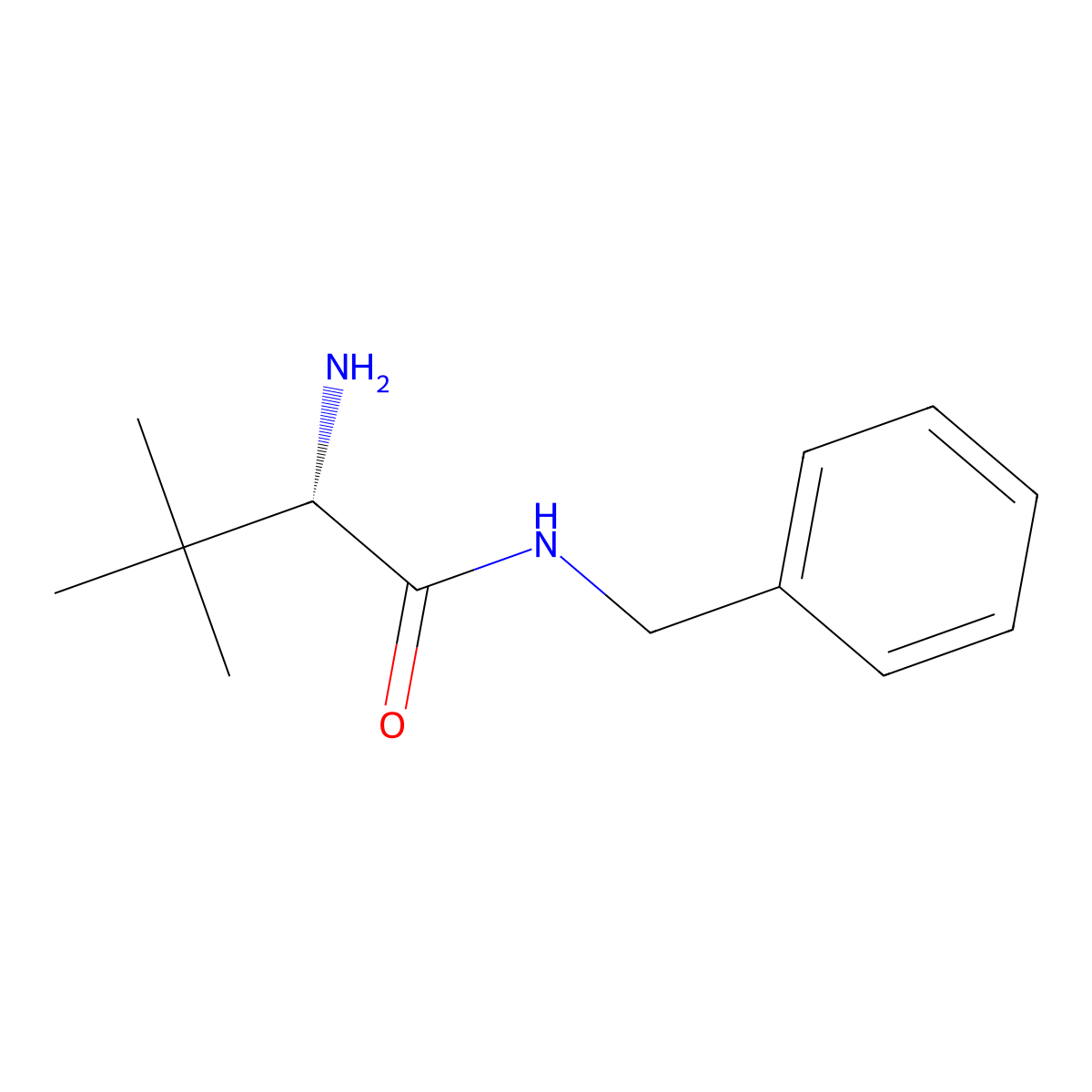 (s)-2-Amino-n-benzyl-3,3-dimethylbutanamide molecular structure, CAS 207121-91-3